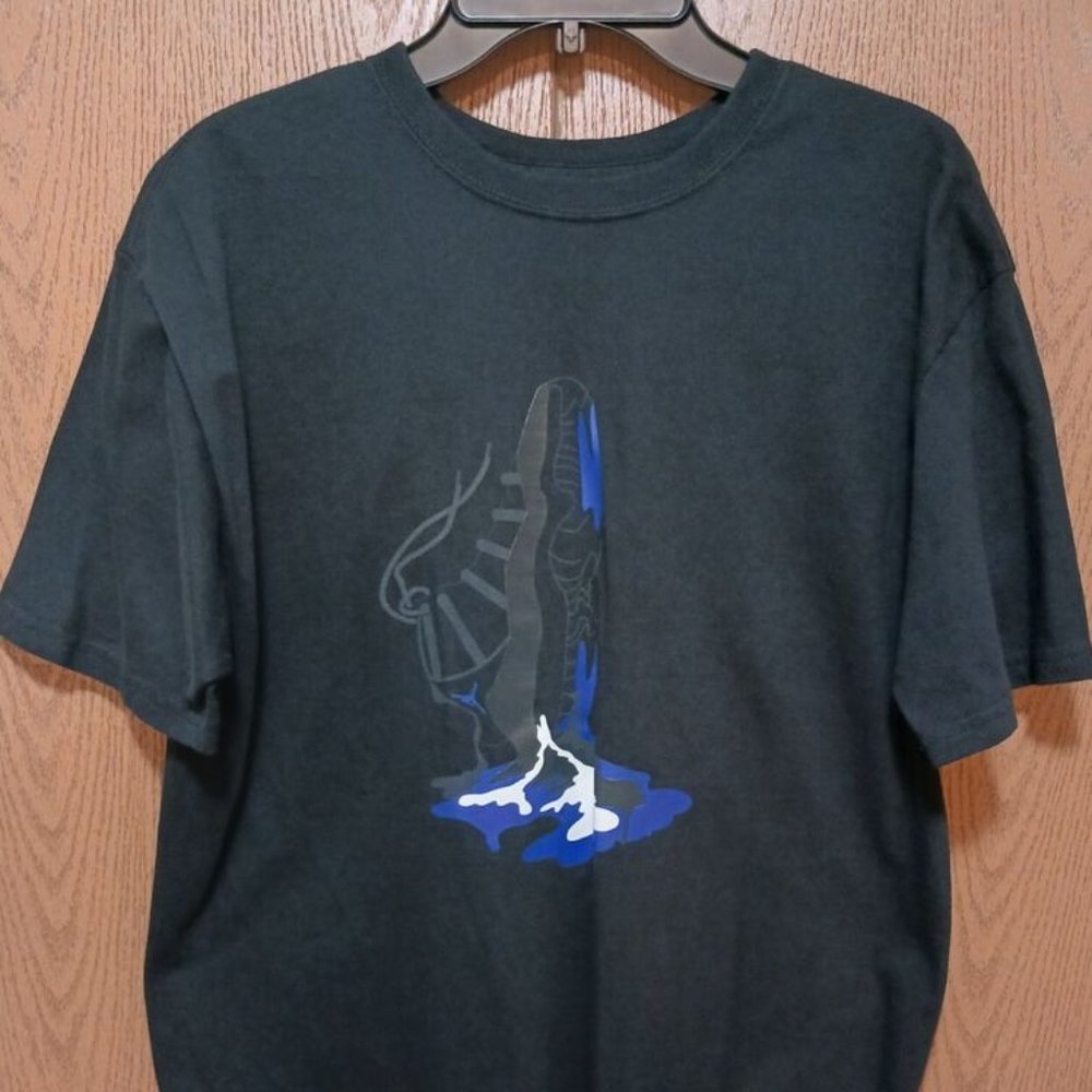 3 Jordan (T-Shirts)-(2 Black/1 Yellow)-(Pre-owned)-(Stains)-(Size-L)-$25.00
